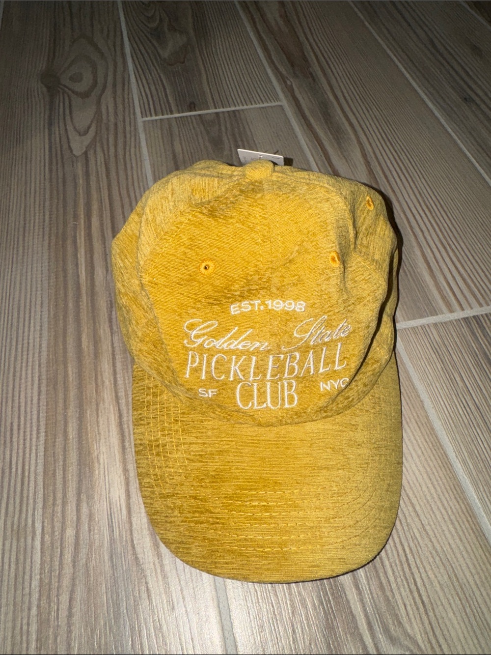 Golden State Pickleball Club Yellow Baseball Cap